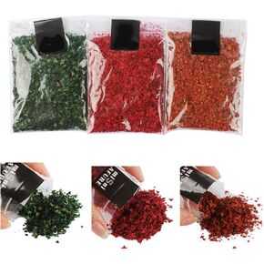 NWFashion 3 X 30ml Scenery Leaf Litter Models Simulation Leaf Leaves for Railway Artificial Grass Miniature War Gaming Terrain DIY Model