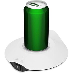 GOWENIC USB Cold and Hot Coasters, 2 in 1 Beverage Warmer and Drink Cooler, -3℃- 65 ℃ USB Heating and Cooling Mat Coffee Tea Beverage Cans Cooler & Warmer Heater Chilling Coasters(Black)
