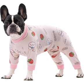 Dog Recovery Suit for Surgery Small Medium Dogs Onesie, Cute Soft Dog Pajamas Bodysuit Cone Alternative Prevent Licking Dog Recovery Suit Female Male (Small, Cat Purple) in Kuwait