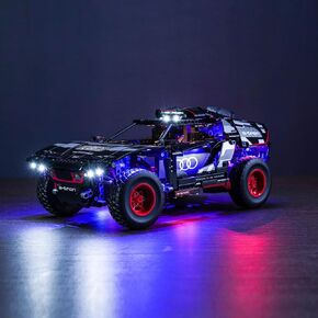 BrickBling LED Light for Lego Technic Audi RS Q e-tron 42160 Toy Car Building Set, DIY Lighting Kit for Lego 42160 (No Model)