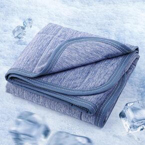 LOOBANI Dog Cooling Blanket for Large Dogs, 0.4>Q-Max Dog Cooling Mat, Washable & Lightweight Dog Blanket Suitable for Bed Cover Couch Sofa, Protect Furniture