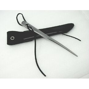 🐋 Myerchin Knives Professional ⛵ Quality Solid Stainless Steel Marlin Spike A009 & Leather Sheath & Leather Lanyard Strap