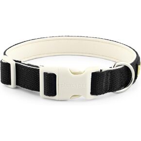 Plutus Pet Cotton Dog Collar, Heavy Duty Collar with Soft Padding, Adjustable and Comfortable for Small Medium and Large Dogs, Light Yellow, M in Kuwait