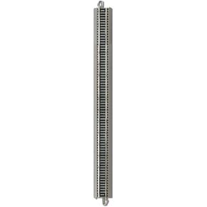 Bachmann Trains - Snap-Fit E-Z TRACK 18" STRAIGHT TRACK - BULK (25 pcs) - NICKEL SILVER Rail With Gray Roadbed - HO Scale
