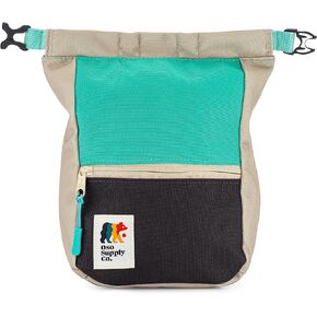 Crux Bouldering Chalk Bucket, Large Size Chalk Bag for Rock Climbing, Chalk Pot with Magnetic Closure, Zippered Pockets and Mesh Pouch for Climbers, Weightlifting, Gymnastics