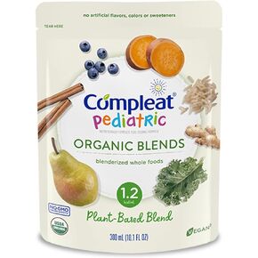 Compleat Pediatric Organic Blends Plant Based, 10.1 fl oz Pouch, 24 Count