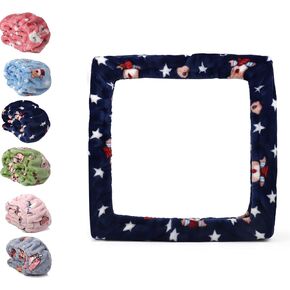 11.8"*11.8" Gripper Strip Frame Cover Rug Hooking Frame Cover Punch Needle Frame Cover Flannel (Light Pink)