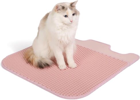 Leo's Loo Too by Casa Leo I Litter Mat I Trap your Cat Litter with a Dual Layer Honeycomb Design I Water Proof Material for Easy Cleaning I Avocado Green in Saudi Arabia