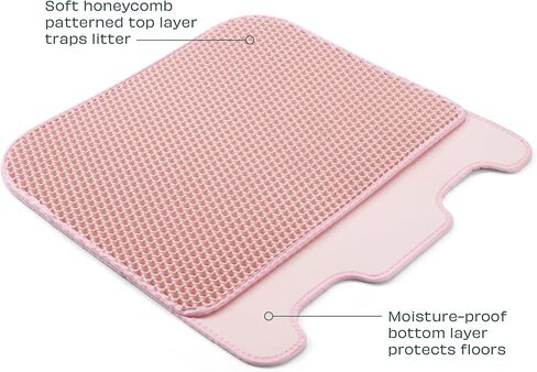 Leo's Loo Too by Casa Leo I Litter Mat I Trap your Cat Litter with a Dual Layer Honeycomb Design I Water Proof Material for Easy Cleaning I Avocado Green in Saudi Arabia