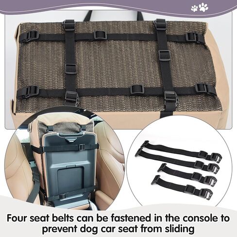 مقعد سيارة معزز للكلاب الصغيرة والقطط، مقاعد سيارة للجرو بوحدة تحكم مركزية مع أشرطة وأحزمة قابلة للتعديل، مستلزمات رائعة للحيوانات الأليفة لحامل سيارات الكلاب in Kuwait
