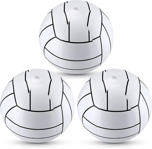 Jerify Inflatable Beach Ball 12 Inch Inflatable Volleyball Sports Ball Themed Pool Balls Summer Water Swimming Pool Accessories PVC Beach Volleyball for Kids Adults Party Decoration Favors in Saudi Arabia