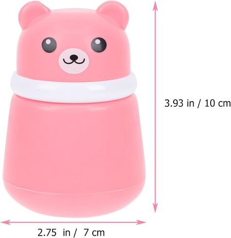 Beaupretty Shampoo Travel Container Powder Powder Puff Box Cartoon talcum Powder Box Fun Empty Powder Powder Box Powder Talc- Makeup Powder Puffs in Saudi Arabia