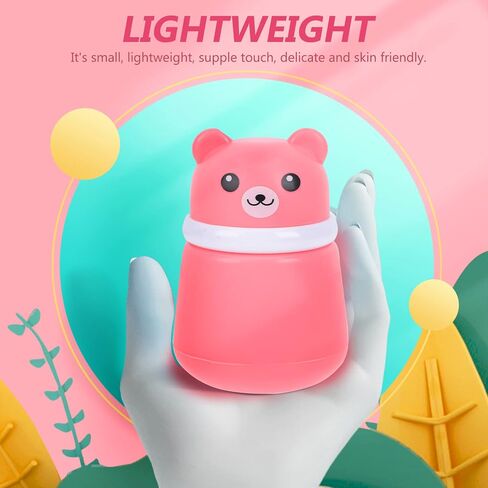 Beaupretty Shampoo Travel Container Powder Powder Puff Box Cartoon talcum Powder Box Fun Empty Powder Powder Box Powder Talc- Makeup Powder Puffs in Saudi Arabia