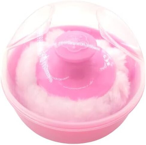2Pcs Baby Powder Powder Puff Plush + Boxed Container, Baby Powder Container in Kuwait