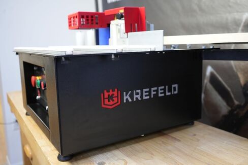 إصدار Krefeld Edgebander PEK 1000 المحمول - نظام الذوبان الساخن - حبيبات غراء بدرجة حرارة منخفضة - حل ربط الحواف مع ضمان لمدة عامين ودعم فني في الولايات المتحدة in Kuwait