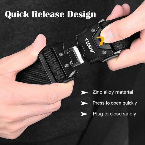 PTAKRQYDYIBJG حزام واجب تكتيكي 1.5 بوصة حزام شرطة مع مشبك سريع التحرير من النايلون الأسود حزام واجب إنفاذ القانون حزام قتالي أداة مساعدة للرجال من رجال الإطفاء العسكريين من الشرطة in Kuwait