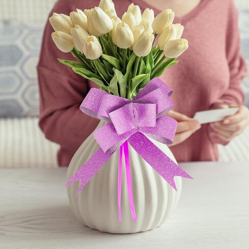 أقواس لتغليف الهدايا، أقواس هدايا بعرض 18 مم، أقواس سحب 3 ألوان، أقواس هدية لتزيين الهدايا، أقواس سحب لتغليف الهدايا للهدايا، سلال هدايا لحفلات الزفاف في عيد الميلاد (30 قطعة) in Kuwait