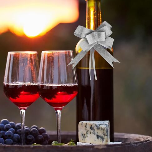 أقواس لتغليف الهدايا، أقواس هدايا بعرض 18 مم، أقواس سحب 3 ألوان، أقواس هدية لتزيين الهدايا، أقواس سحب لتغليف الهدايا للهدايا، سلال هدايا لحفلات الزفاف في عيد الميلاد (30 قطعة) in Kuwait