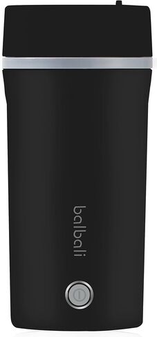 balbali 17oz Travel Kettle Portable Electric Kettle - Mini Hot Water Boiler/Maker/Heater/Warmer for Tea - Small Electric Thermos Heated Travel Mug - Portable Kettle for Travel - Black in Kuwait