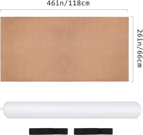 Tektalk Jigsaw Puzzle Roll Mat Puzzle Saver Storage مع شريطين مطاطيين أنبوب قابل للنفخ، قم بتخزين الألغاز المقطوعة حتى 1500 قطعة (كاكي) in Kuwait