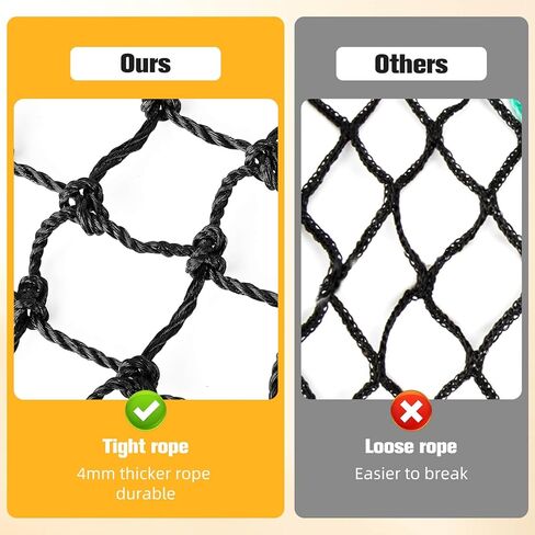 شبكة قش مستديرة سميكة ومتينة للخيول - حجم كبير 5 × 5 أقدام، شبكة نايلون سوداء بفتحات 1.75 بوصة - شبكات قش بطيئة التغذية للخيول والماعز - حل تغذية أكثر صحة. in Kuwait