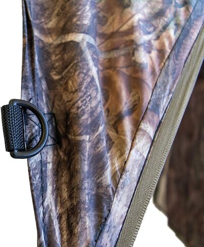 Cooper Hunting 2020 Big Tom Ground Blind with 3D Leafy Mossy Oak/NWTF Obsession Pattern Designed for Still Hunting or Run and Stalk in Saudi Arabia