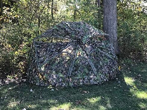 Cooper Hunting 2020 Big Tom Ground Blind with 3D Leafy Mossy Oak/NWTF Obsession Pattern Designed for Still Hunting or Run and Stalk in Saudi Arabia