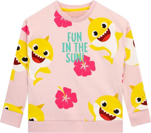 Pinkfong Girls' Sweatshirt Baby Shark Pink 3T in Saudi Arabia