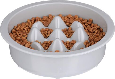 The Niner Slow Feed Bowl - Raised Peaks Slow Down Pets Eating - Fits Elevated Feeders Including Neater Feeder Large Sizes - Gentle on Teeth and Gums - Holds up to 2 Cups (Aquamarine) in Saudi Arabia