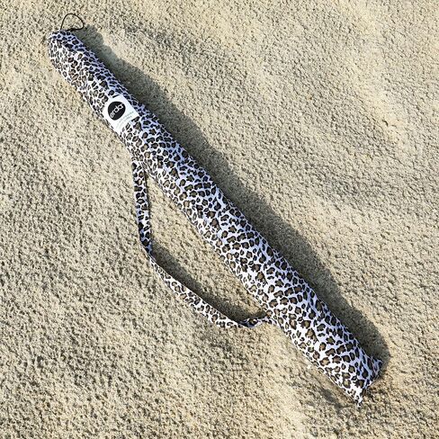 erda Sand Leopard Pro Beach بوليستر معاد تدويره مقاوم للتمزق بطول 20 قدم، زجاج أمامي خفيف الوزن، شاشة للخصوصية، مانع للرياح، حقيبة كتف مطابقة مجانية in Kuwait