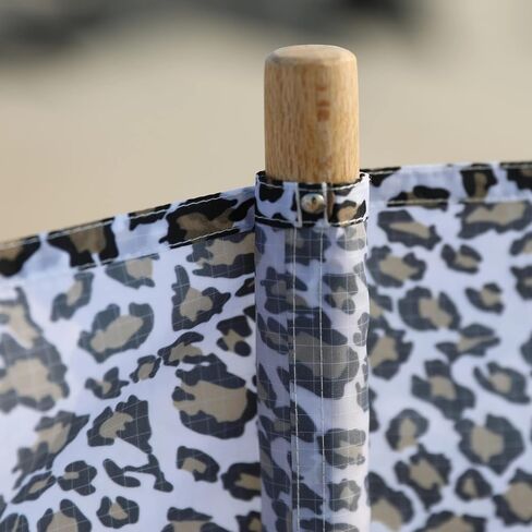 erda Sand Leopard Pro Beach بوليستر معاد تدويره مقاوم للتمزق بطول 20 قدم، زجاج أمامي خفيف الوزن، شاشة للخصوصية، مانع للرياح، حقيبة كتف مطابقة مجانية in Kuwait