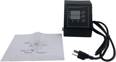 Heat Press Machine Control Box ECUTEE Double Hole Digital Box LED Controller for 12 x 15Inch Type K Temperature Control Box for Heat Transfer Sublimation Print Machine T-Shirts Mug Plate Cap Cup in Kuwait