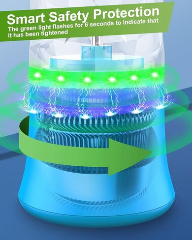 خلاط محمول، خلاط عصير طازج صغير سريع بقدرة 4000 مللي أمبير في الساعة للمخفوقات والعصائر مع 6 شفرات، خلاط شخصي خالٍ من مادة BPA سعة 20 أونصة قابل لإعادة الشحن عبر USB للمطبخ والمنزل والسفر in Kuwait