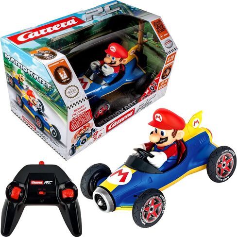 Carrera RC Official Licensed Mario Kart Mach 8 Luigi 1: 18 Scale 2.4 Ghz Remote Radio Control Car with Rechargeable Lifepo4 Battery - Kids Toys Boys/Girls, (Model: 181067) in Saudi Arabia