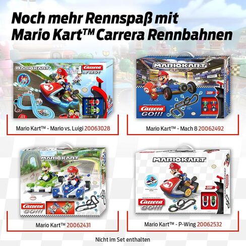 Carrera RC Official Licensed Mario Kart Mach 8 Luigi 1: 18 Scale 2.4 Ghz Remote Radio Control Car with Rechargeable Lifepo4 Battery - Kids Toys Boys/Girls, (Model: 181067) in Saudi Arabia