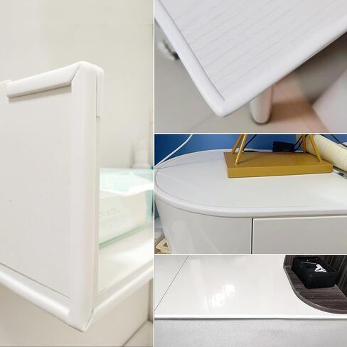 حماية للأطفال، شريط حماية الحواف، واقيات زوايا ناعمة من السيليكون وواقي زوايا الأثاث ومصدات أمان للحواف للخزانات والطاولات والأدراج (أبيض، 2 متر) in Kuwait