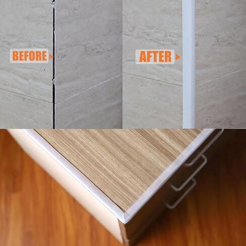 حماية للأطفال، شريط حماية الحواف، واقيات زوايا ناعمة من السيليكون وواقي زوايا الأثاث ومصدات أمان للحواف للخزانات والطاولات والأدراج (أبيض، 2 متر) in Kuwait