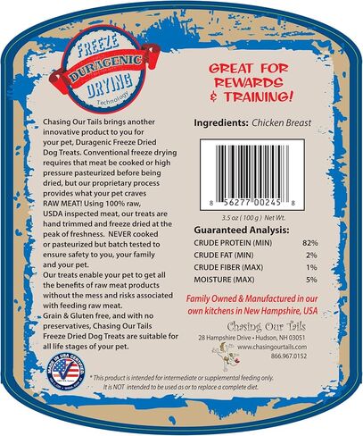 مطاردة ذيولنا صدور الدجاج المجففة بشكل طبيعي للحيوانات الأليفة، 5 أوقية in Kuwait
