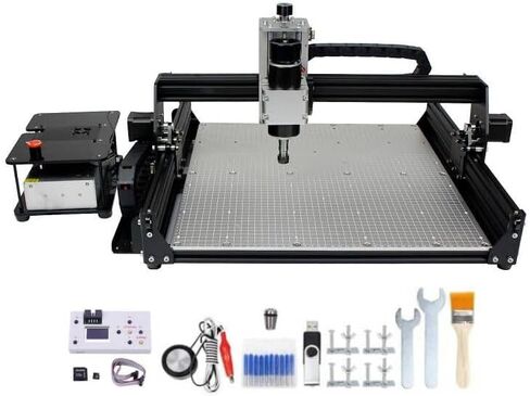 CNCTOPBAOS 3 Axis 4540 500W CNC Router Engraving Machine with Aluminum Table/GRBL Touchscreen Offline Controller/Limit Switch/E-stop,Carving Milling Cutting Metal Wood Stainless Steel Acrylic PCB PVC in Saudi Arabia