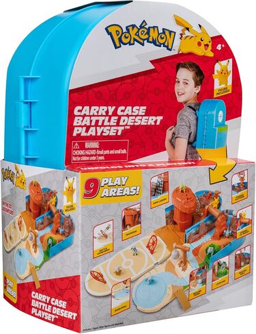 مجموعة لعب Pokémon Carry 'N' Go Volcano مع 4 قطع متضمنة مقاس 2 بوصة، وPikachu، وCharmander، وBulbasaur، وSquirtle - أحضر كل مكان - مجموعات لعب للأطفال ومحبي البوكيمون - حصريًا لأمازون in Saudi Arabia