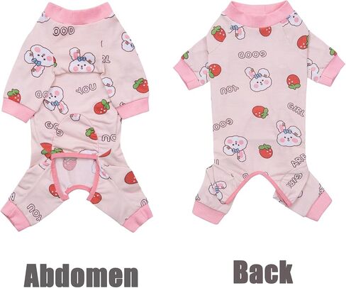Dog Recovery Suit for Surgery Small Medium Dogs Onesie, Cute Soft Dog Pajamas Bodysuit Cone Alternative Prevent Licking Dog Recovery Suit Female Male (Small, Cat Purple) in Kuwait