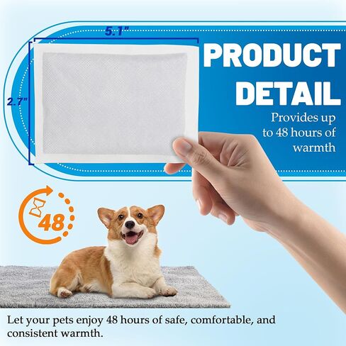 TonGass (عبوة من 15 عبوة حرارية مطورة للجرو حديث الولادة، عبوات حرارية بديلة لألعاب الكلاب القلقة، سخانات جرو يمكن التخلص منها - تدوم حتى 48 ساعة) in Kuwait