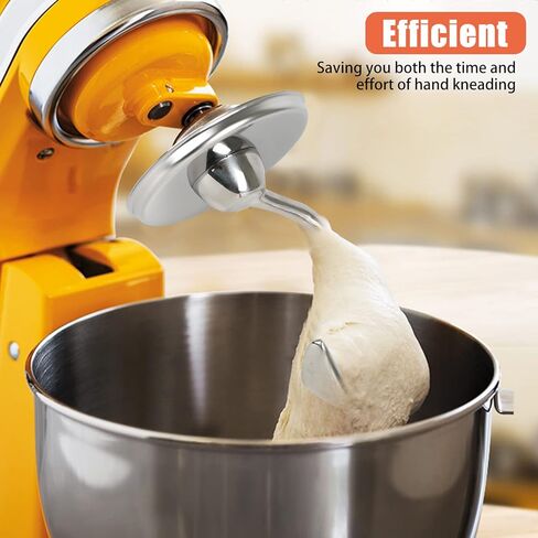 خطاف عجين لمرفقات خلاط مساعد المطبخ، خلاط برأس مائل K45DH من الفولاذ المقاوم للصدأ K45DH، خطاف عجين من الفولاذ المقاوم للصدأ لأجزاء ملحقات خلاط مساعد المطبخ، آمن للاستخدام في غسالة الأطباق in Kuwait