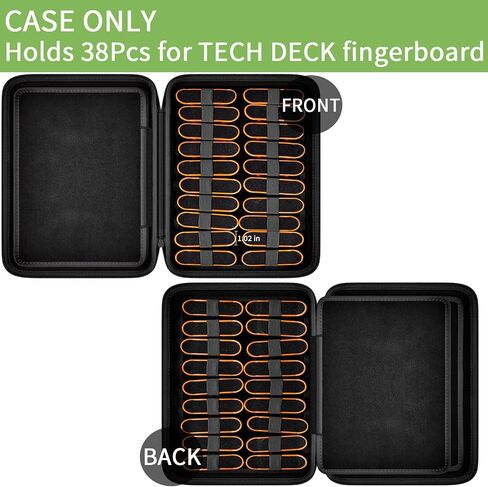 ALKOO Case Compatible with TECH DECK Ultra DLX Fingerboard 4-Pack, also Holds 38PCS for HOMETALL/for Teak Tuning/for GoldenPlayer/for TIME4DEALS/ for Gr8ware Collectible Mini Skateboards (Red) in Saudi Arabia
