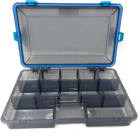 Reaction Tackle Standard Tackle Trays, Plastic Tackle Box Organizers with Four Secure Latches, Removable Dividers and Semi Transparent Lid for Fishing Storage - 3700 (4-Pack) in Saudi Arabia