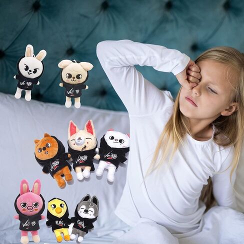 Gonii Cute Anime Plush,8.3In Kawaii Plush Toys,Creative Soft Stuffed Cartoon Plush Toy Gift Toys for Kids Fans (Bbokari) in Kuwait