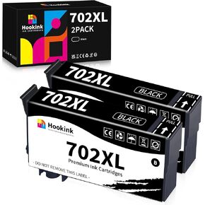 702XL 702 XL Remanufactured Ink Cartridges Replacement for Epson 702XL Printer Ink Cartridges Work with Epson Workforce Pro WF-3720 WF-3730 WF-3733 New Upgraded Chips (BCMY, 4-Pack)