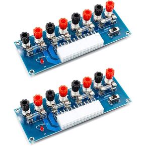 2pcs 24 Pin ATX Power Supply Breakout Adapter Module Desktop Computer Chassis Power Supply ATX Transfer Board 12V 5V 3.3V