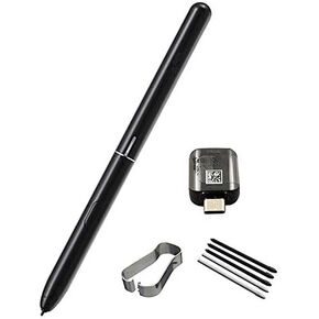 Galaxy Tab S4 Stylus Touch S Pen Replacement for Samsung Galaxy Tab S4 EJ-PT830B T835 T837 with OTG - C Type Adapter & Tips/Nibs (Black)