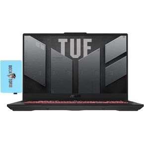 كمبيوتر محمول للألعاب ASUS TUF A17 مقاس 17.3 بوصة 144 هرتز FHD (AMD Ryzen 7 7735HS 8-Core 3.20 جيجا هرتز، 64 جيجابايت DDR5، 2 تيرابايت PCIe SSD، GeForce RTX 4050 6 جيجابايت، RGB KYB، WiFi 6E، BT 5.2، كاميرا ويب، Win11H) مع Dockztorm Dock